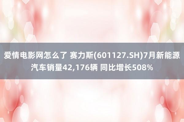 爱情电影网怎么了 赛力斯(601127.SH)7月新能源汽车销量42,176辆 同比增长508%