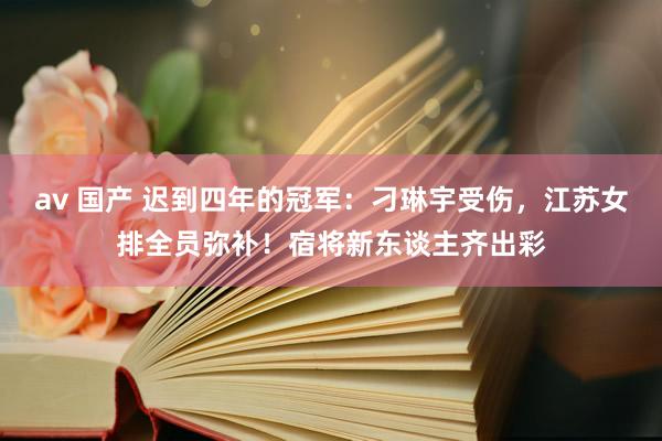 av 国产 迟到四年的冠军：刁琳宇受伤，江苏女排全员弥补！宿将新东谈主齐出彩